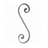 VOLUTE S À NOYAUX ACIER FER FORGÉ À CHAUD 300x95 ACIER U0049