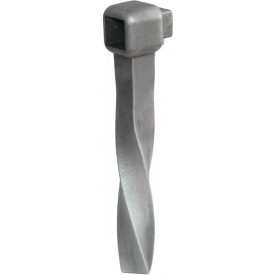 Patte de scellement en acier torsadé – pour traverse ou barreau carré 18 x 18 mm
