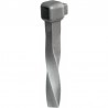 Patte de scellement en acier torsadé – pour traverse ou barreau carré 18 x 18 mm