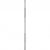 Barreau en fer carré avec double torsade – Disponible en 12, 14 ou 16 mm – Longueurs 1000 ou 1150 mm