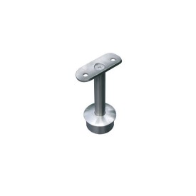 Support droit inox brossé pour main courante Ø42.4 ou Ø48.3 mm – Inox 304/316