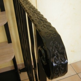 PLAT ACIER IMPRIMÉ GRAVÉ BARRE DÉCOR MOTIF FLEUR L9001