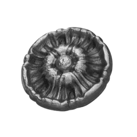 Rosace fleur médaillon acier soudable Ø55 à Ø125 mm – motif décoratif floral