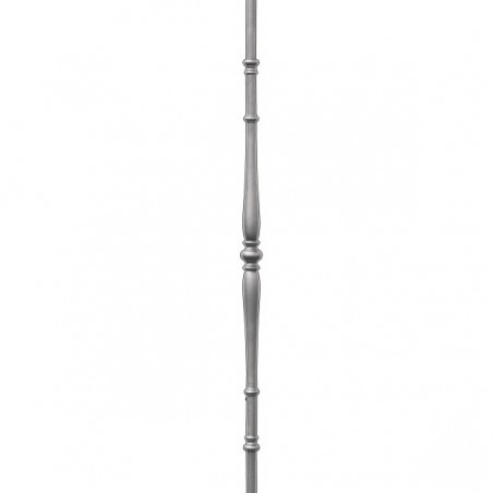 Barreau en fer rond Ø16 mm – H1155 mm – avec nœud décoratif usiné