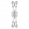 Élément en fonte décoratif – garde-corps 200x890 mm – épaisseur 18 mm