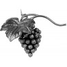 GRAPPE DE RAISIN DÉCORATIVE – ACIER FORGÉ – À SOUDER – 175 X 225 MM