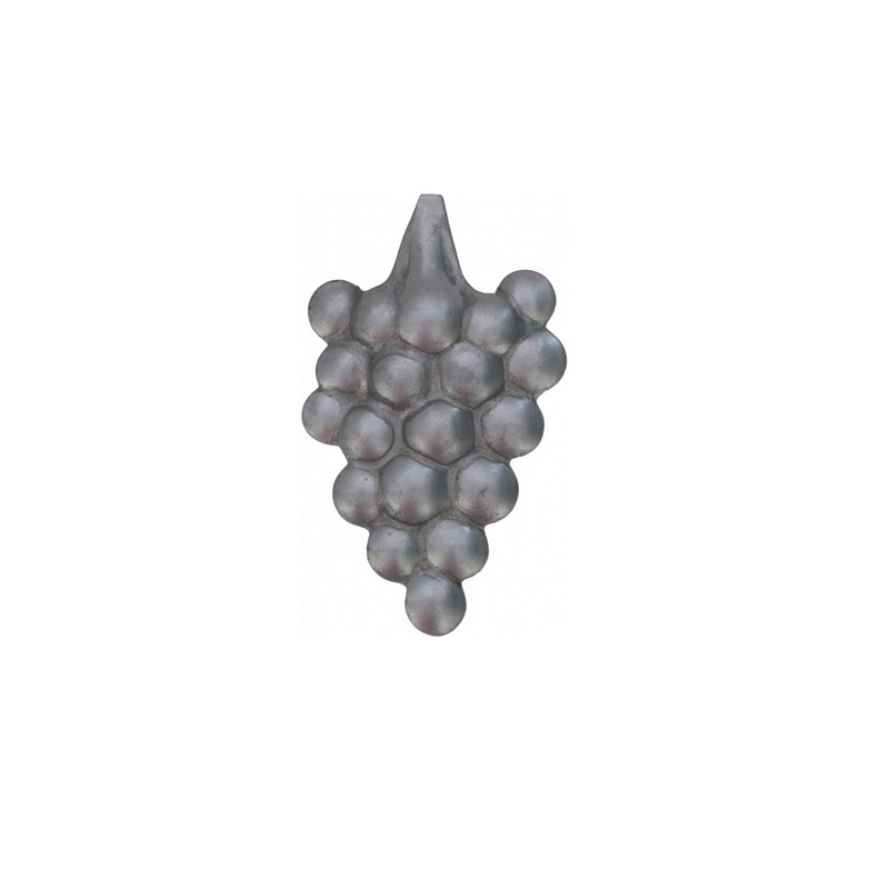 Grappe de raisin décorative en acier – 70 x 40 mm – Ornement ferronnerie