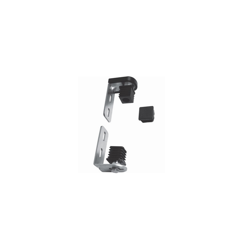 Kit pivot à visser en acier zingué – Pour portails en acier ou aluminium, tube carré 30/35/40 mm, charge max 120 kg.
