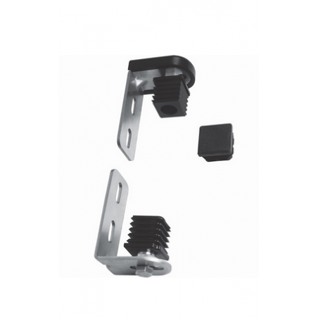 Kit pivot à visser en acier zingué – Pour portails en acier ou aluminium, tube carré 30/35/40 mm, charge max 120 kg.