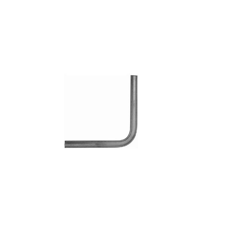 Angle droit mouluré acier laminé 400x400 mm pour main courante