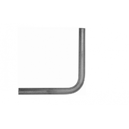 Angle droit mouluré acier laminé 400x400 mm pour main courante