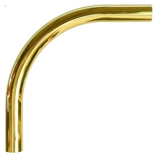 Angle laiton massif pour tube Ø38,1 ou Ø50,8 mm – Finition pré-polie