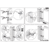 GOND À SCELLER RÉGLABLE AVEC GRAISSEUR – ACIER ZINGUÉ – POUR TUBE CARRÉ Ø30 À Ø40 MM