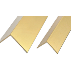 CORNIÈRE INÉGALE EN LAITON BRUT – 25X15 MM ET 30X15 MM LONGUEUR 1 À 4 M