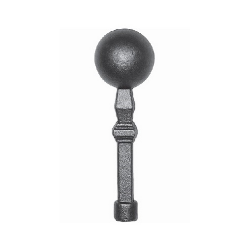 Boule acier estampé avec support en fer forgé – Ø27 ou Ø40, hauteur 95 à 125 mm