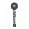 Boule acier estampé avec support en fer forgé – Ø27 ou Ø40, hauteur 95 à 125 mm