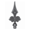Fer de lance acier forgé – pour barreaux ronds Ø12 ou Ø16 mm, forme décorative