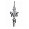 Fer de lance acier forgé – pour barreaux ronds Ø12 à Ø20 mm, tube ou plein