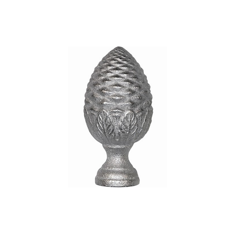 Pomme de pin aluminium H.120 mm Ø62 taraudée M10
