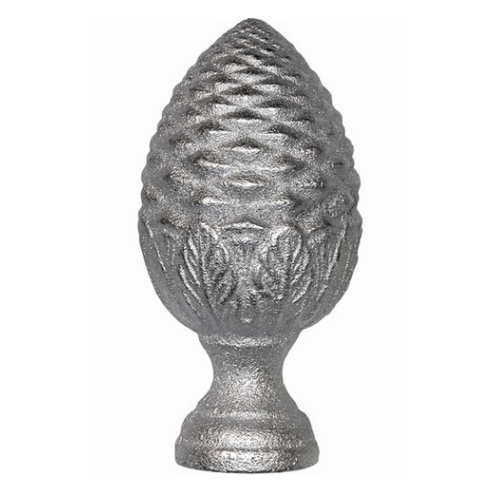 Pomme de pin aluminium H.120 mm Ø62 taraudée M10