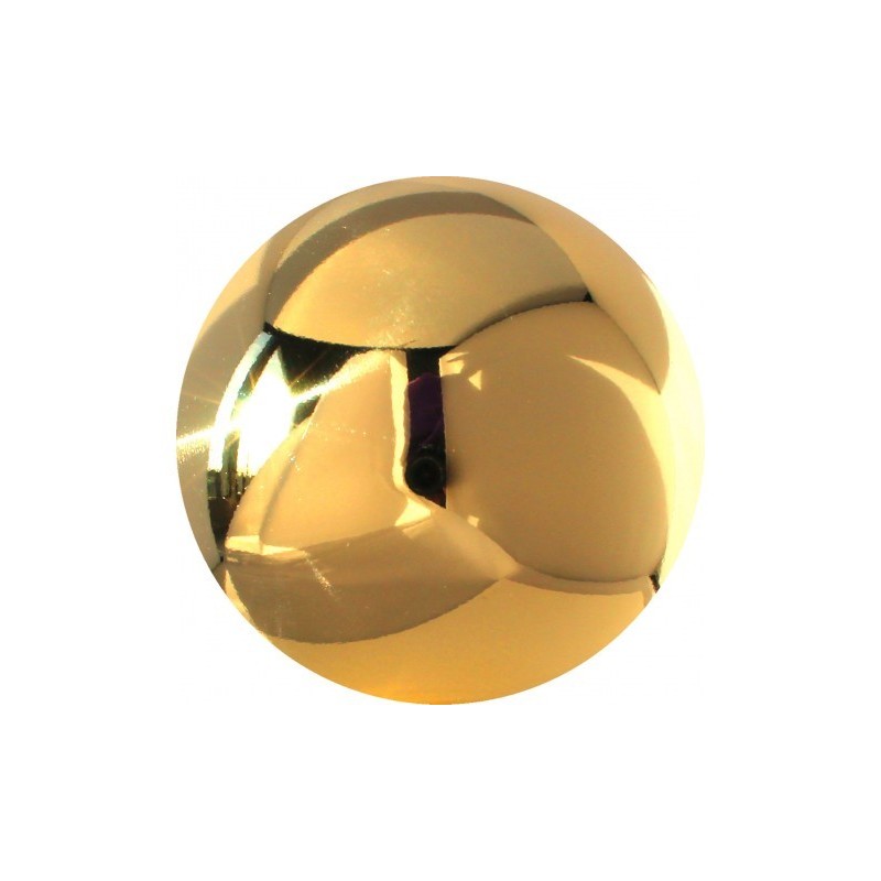 BOULE EN LAITON POLI PLEINE OU CREUSE AVEC FILETAGE