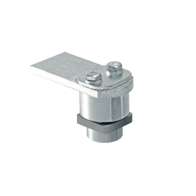 Pivot supérieur avec platine et carré à souder – Pour tubes 40x40 et 50x50 mm – Capacité 200 kg à 450 kg.