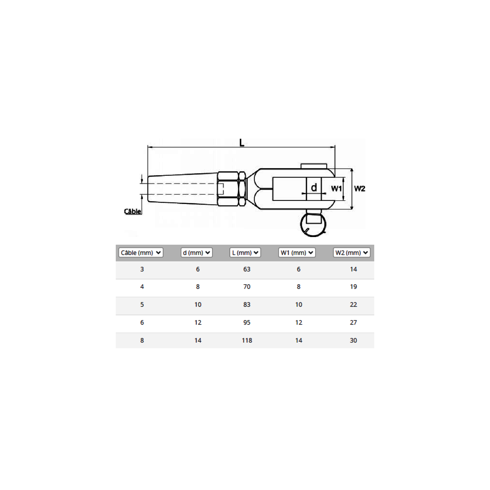 Embout à Sertir Inox A4 Pour Câble 6mm - Garde-corps, Jardin - FP INOX - Neuf