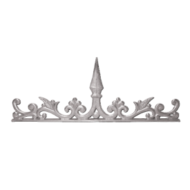 Frise décorative aluminium 500x200 mm motif ornemental léger et élégant