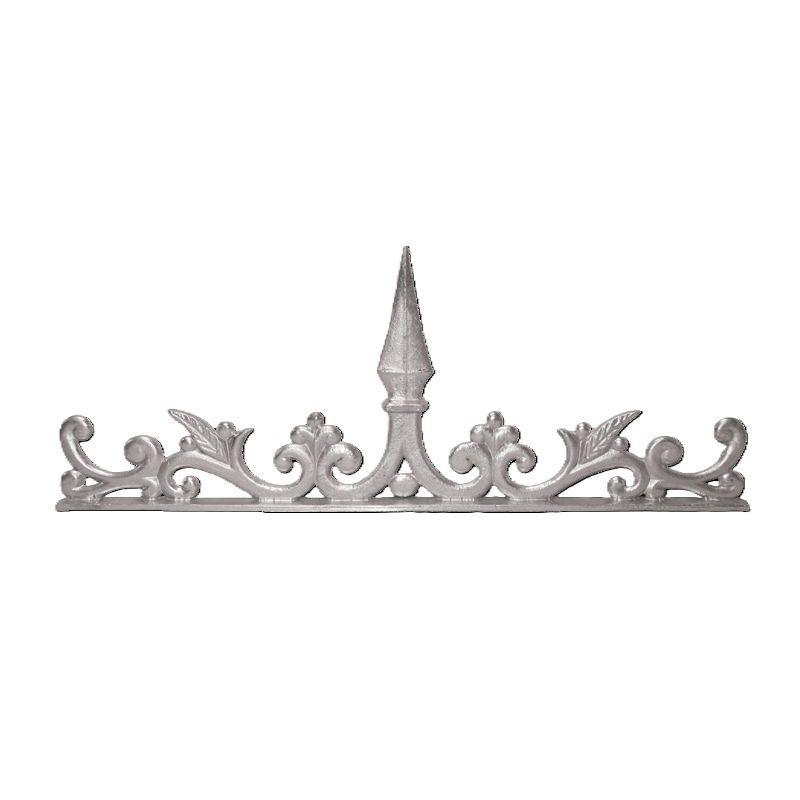 Frise décorative aluminium 500x200 mm motif ornemental léger et élégant