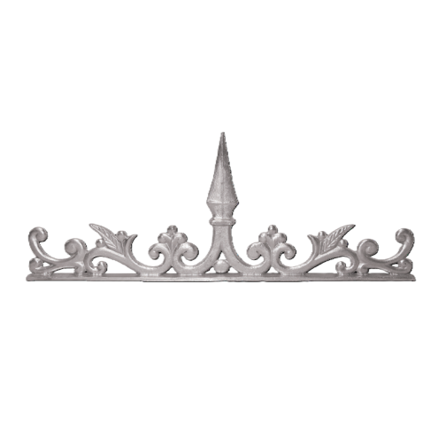 Frise décorative aluminium 500x200 mm motif ornemental léger et élégant