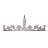 Frise décorative aluminium 500x200 mm motif ornemental léger et élégant