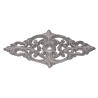Palmette décorative aluminium 105x200 mm – idéale pour ornement de grille ou portail