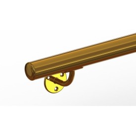 MAIN COURANTE RONDE EN LAITON PRÊTE À POSER