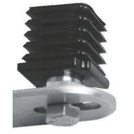 Kit d’embouts en nylon Ø20 mm pour pivot – pour tube carré 30 à 40 mm