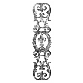 Balustre fonte 655x180 mm – taraudé M6 – design d’artisan MOF