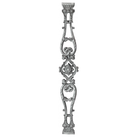 Balustre en fonte – 655x95 mm – fixation M10 par vissage