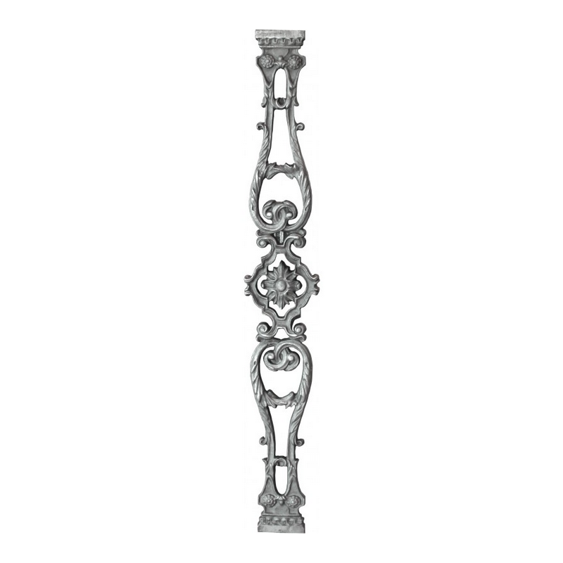 Balustre en fonte – 655x95 mm – fixation M10 par vissage