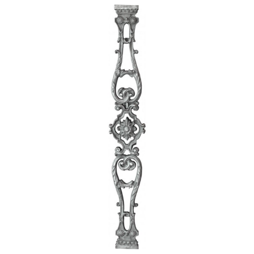 Balustre en fonte – 655x95 mm – fixation M10 par vissage