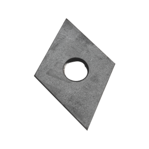 Rondelle losange Ø20 mm en acier brut – spéciale clé de tirant et croix de chaînage