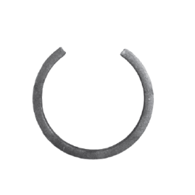 CERCLE OUVERT EN ACIER PLAT – Ø110 MM – SECTION 16 X 8 OU 20 X 6 MM