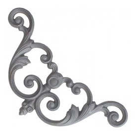 Volute en acier moulé double face 260x260 mm pour portail ou garde-corps