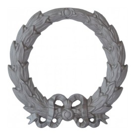 Élément décoratif couronne en acier moulé double face 215x215 mm