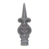 Fer de lance en acier forgé – motif fleur de lys, pour barreau rond Ø25 à Ø40