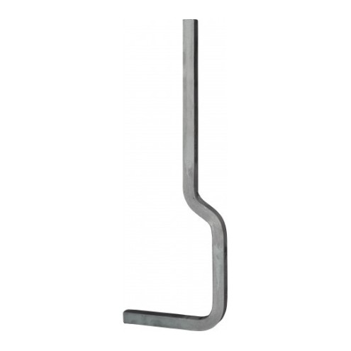 Support de lisse inférieure en acier plein 20 mm – Finition lisse ou martelée