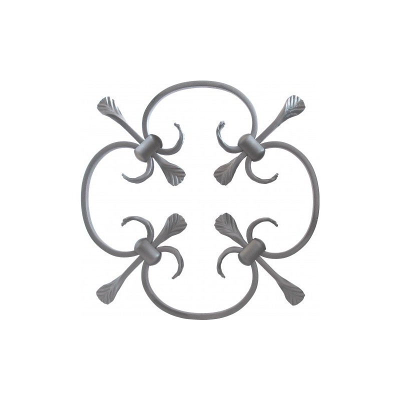 Volutes en I et C préassemblées en acier forgé – panneaux décoratifs queue de carpe