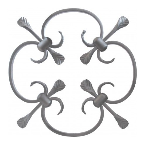 Volutes en I et C préassemblées en acier forgé – panneaux décoratifs queue de carpe