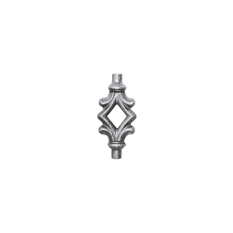 Garniture centrale ajourée acier – pour barreau rond Ø12 ou Ø16 mm