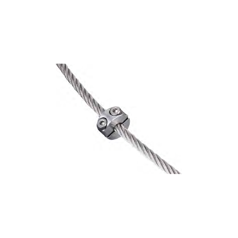 Anneau de blocage câble inox 316 - Ø4 mm ou Ø6 mm - Fixation robuste et résistante.
