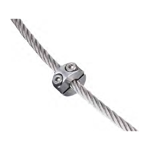 Anneau de blocage câble inox 316 - Ø4 mm ou Ø6 mm - Fixation robuste et résistante.
