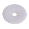 Caoutchouc platine blanc ø60 mm – pour tube rond ø42,4 mm montage W0008